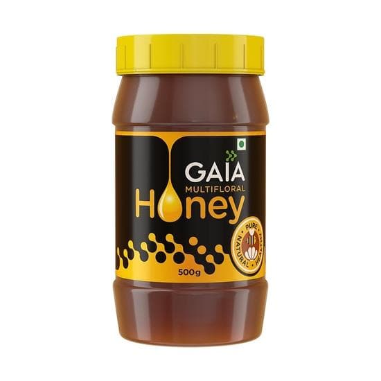 Gaia Miel cruda orgánica 100 % pura, pura y natural | Sin procesar | Altamente nutritiva | Rica en antioxidantes | Sin colorantes ni azúcares