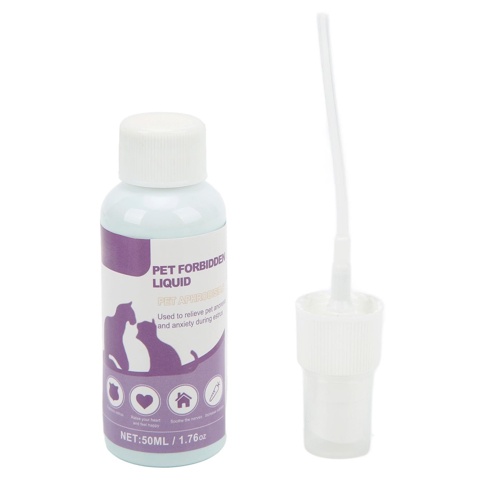 Spray calmante con feromonas para mascotas, mejora la agitación del estro y alivia la ansiedad en gatos y perros (50 ml)
