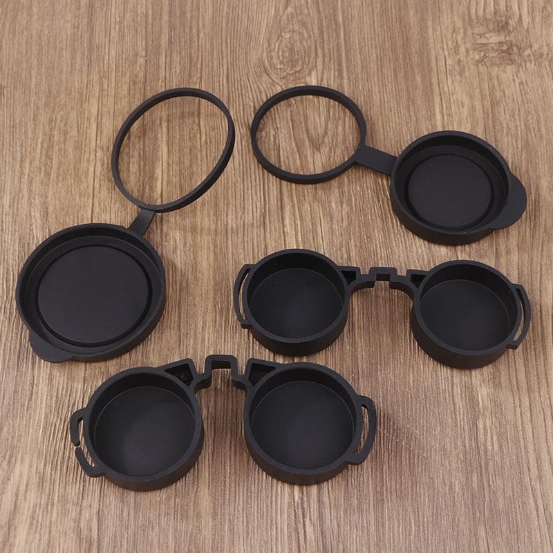 Tapas Protectoras de Goma para Lentes Objetivos de Binoculares 42Mm/50Mm Cubierta para Lentes Oculares de Binoculares Cubierta para Telescopio Protecc