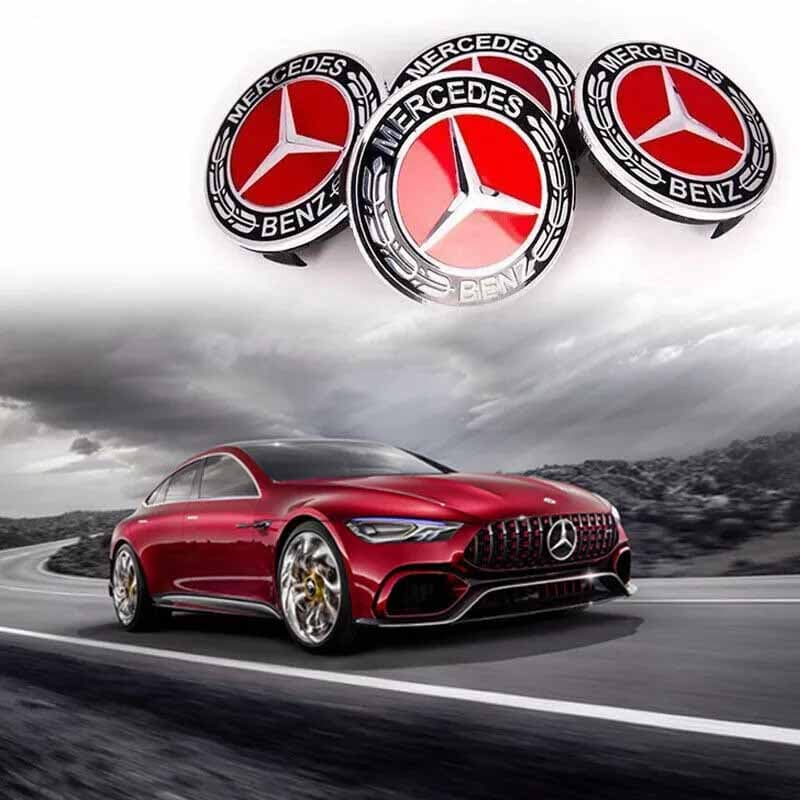 4 Piezas 75mm A1714000025 Tapacubos Centrales para Rueda para Mercedes Benz W176 W177 W204 W205 W212 W213 W206 X156 X253 W117 Repuestos de Automóvil
