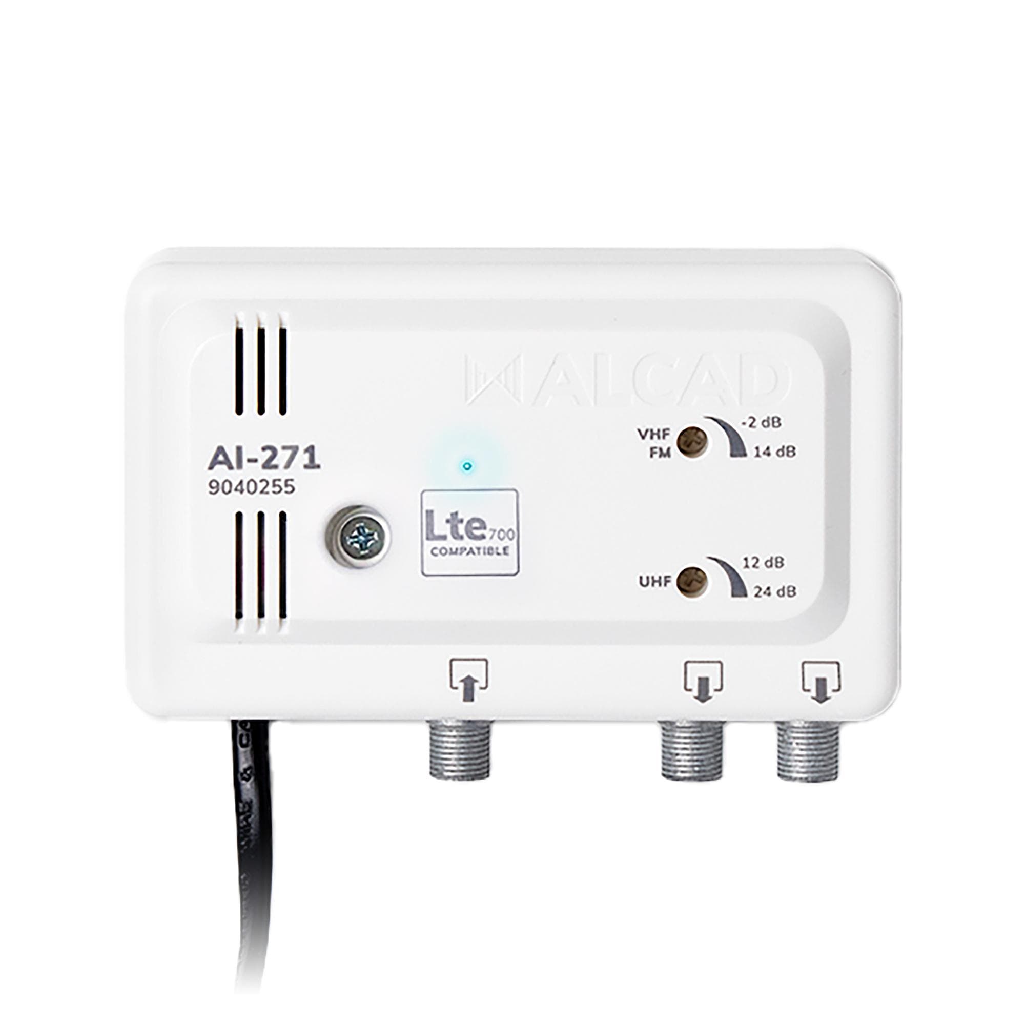 Amplificador de antena interior 2 salidas LTE700 AI-271 ALCAD