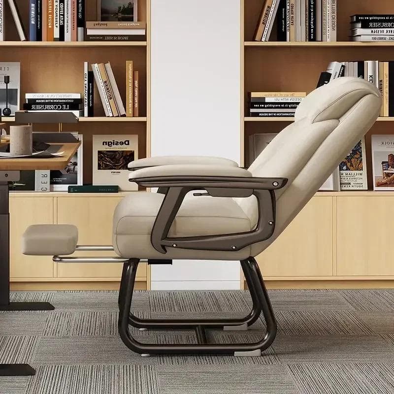 Silla de ordenador nórdica, Hogar, Oficina, Reclinable, Sofá, Comodidad, Dormitorio, Sala de estar, Silla de estudio Pie fijo