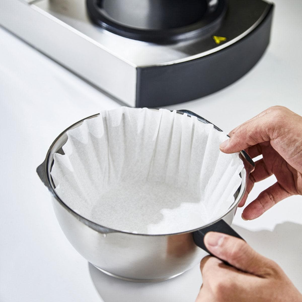 100 piezas Filtros de Café Comerciales Filtros de Café Grandes Papel de Filtro Grande y Alto para Máquinas de Café
