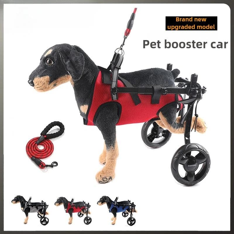 Silla de ruedas para perros, silla de ruedas para rehabilitación y asistencia para caminar gris
