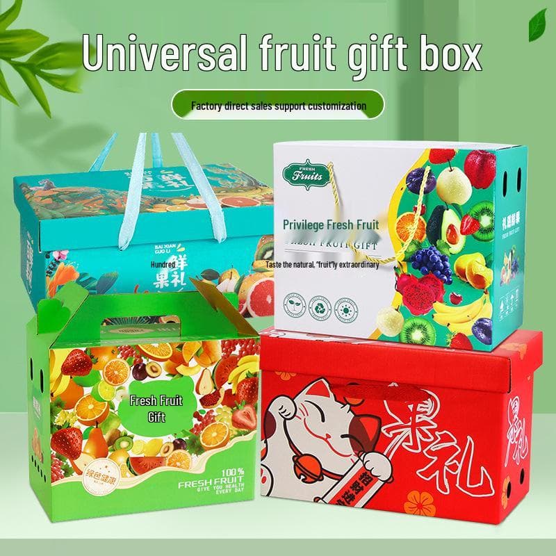 Caja de Regalo Premium de Frutas para 10-15 Jin de Naranjas y Uvas