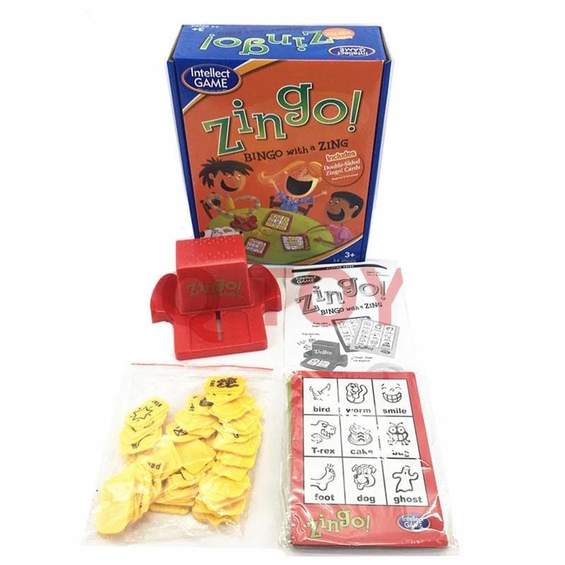 Juego de mesa Zingo bingo con un Zingo Game Ganador del Premio Zing para un Tiempo de Juego Divertido y Educativo para Niños