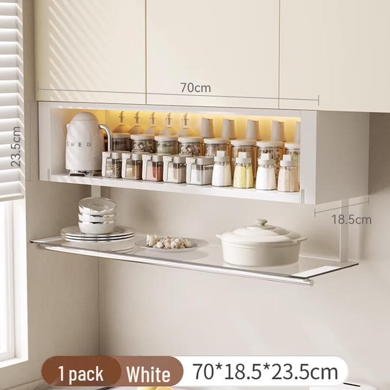 Estante de Almacenamiento Moderno para Debajo del Gabinete de Cocina con Luz