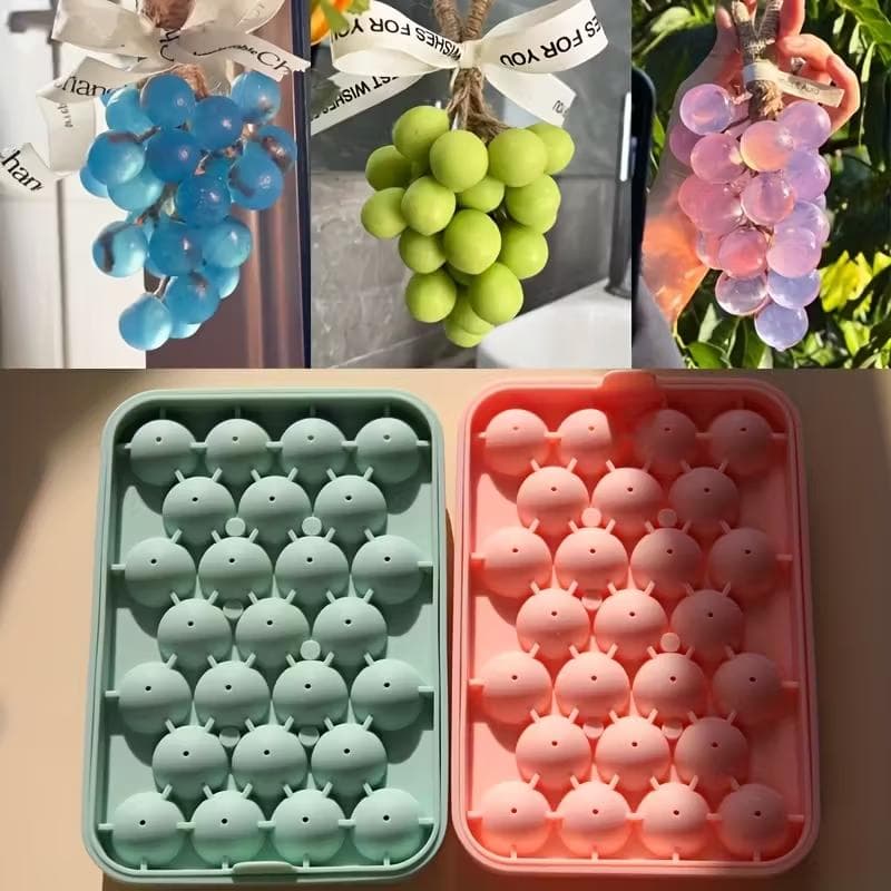 Moldes para Jabón Hecho a Mano de Bolas de Uva, Moldes para Velas, Juego de Moldes para Jabón y Velas Hechas a Mano de una Cadena de Uvas, Material