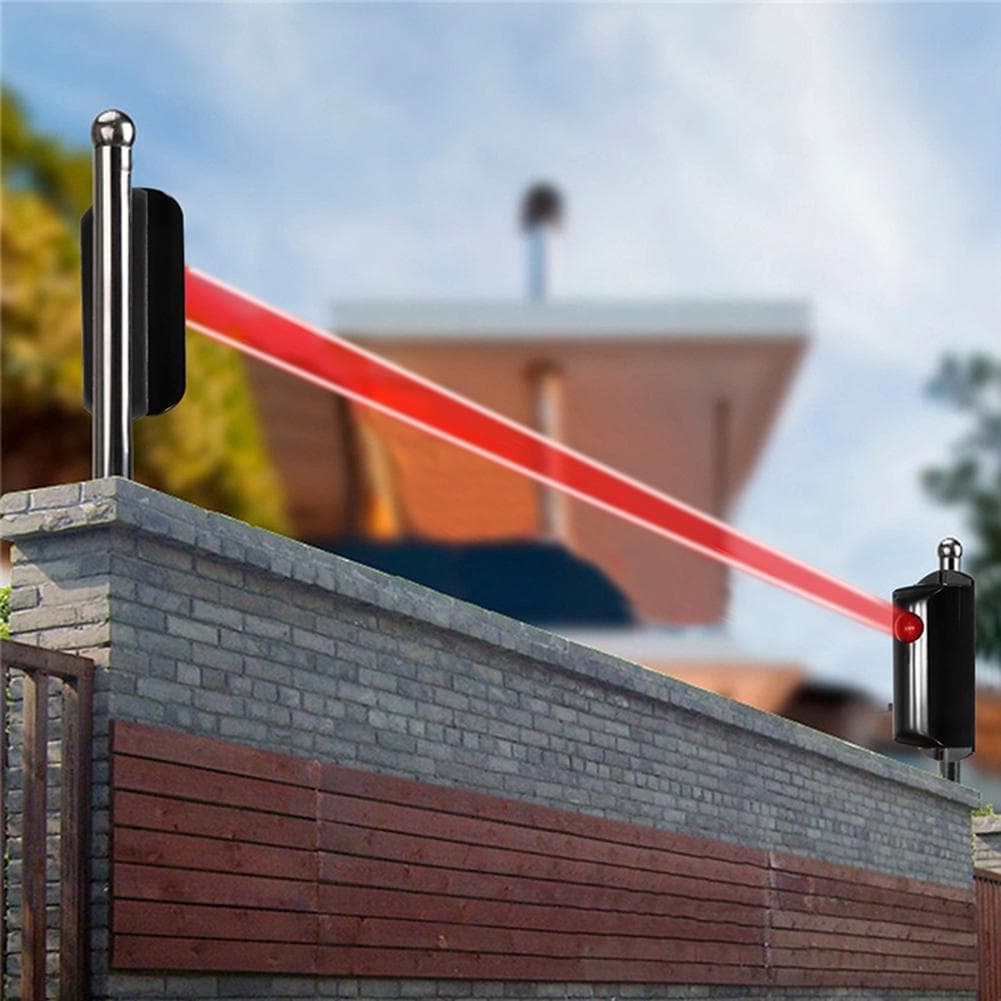 Yousheng Detector Alarma Barrera Sensor infrarrojo de haz único Seguridad fotoeléctrica para el hogar