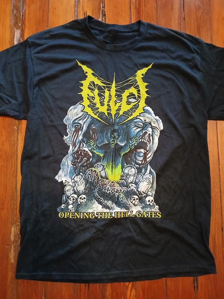 Fulci Band Abriendo las Puertas del Infierno Regalo Para Fan Negro Todas las Tallas Camiseta Tops cm