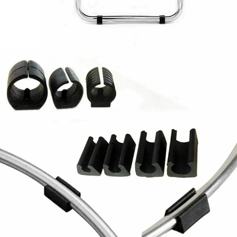 10 piezas de deslizadores de piso en forma de U para muebles, tapas de plástico rectangulares antideslizantes para patas de silla, protectores de