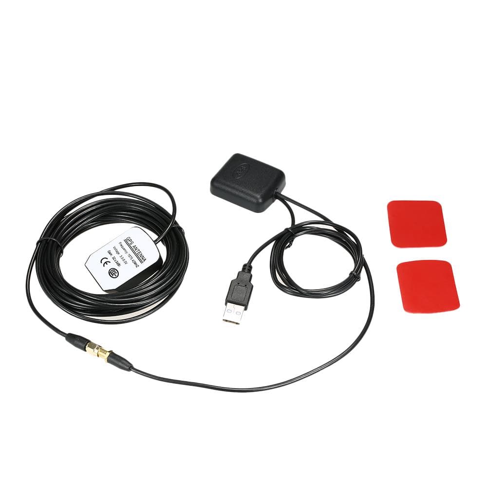 Amplificador de antena de señal de GPS para coche con receptor GPS + transmisor 30DB para navegador de teléfono negro