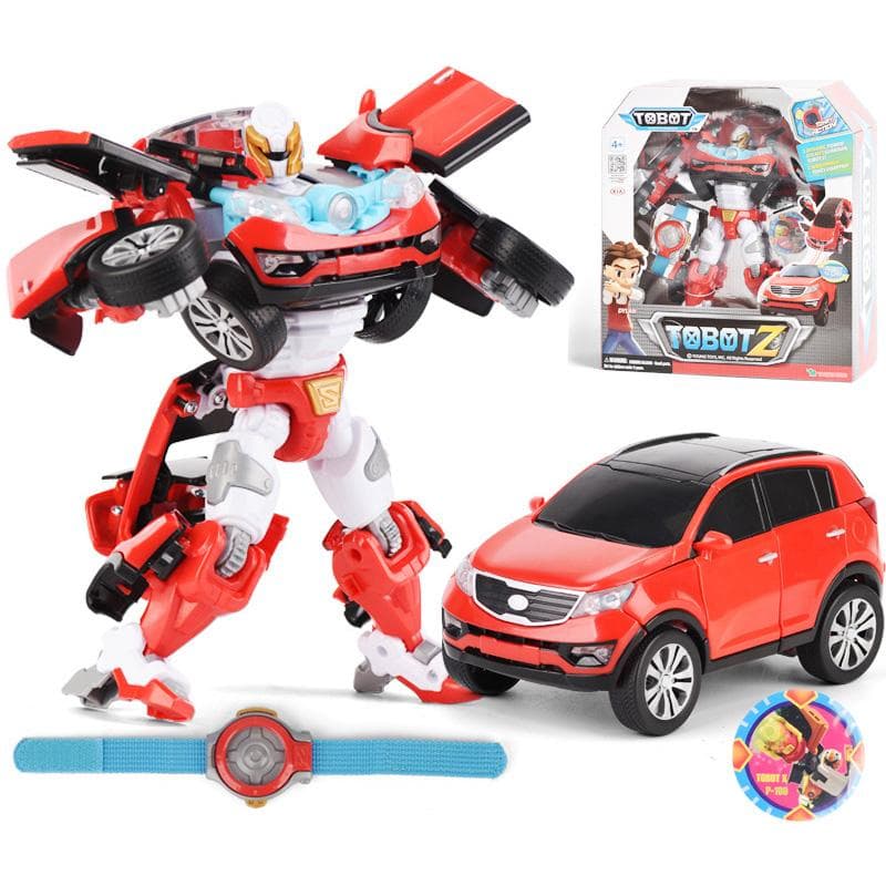 Juguetes Robot de Transformación Tobot ABS Grande Dibujos Animados Coreanos Hermanos Anime Tobot Deformación Coche Avión Juguetes para Niño Regalo