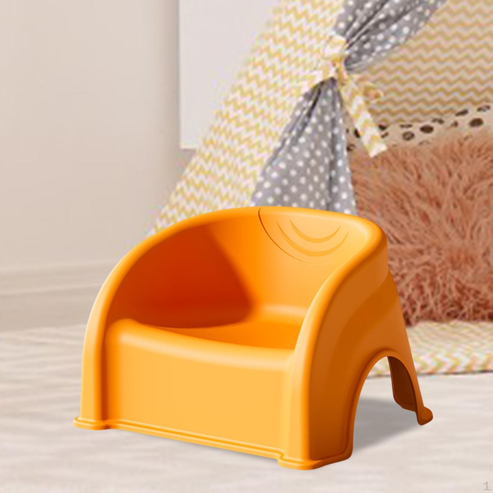 Silla Infantil Taburete Pequeño para Apoyo de Pies en Dormitorio Sala de Estar Entrada Baño amarillo