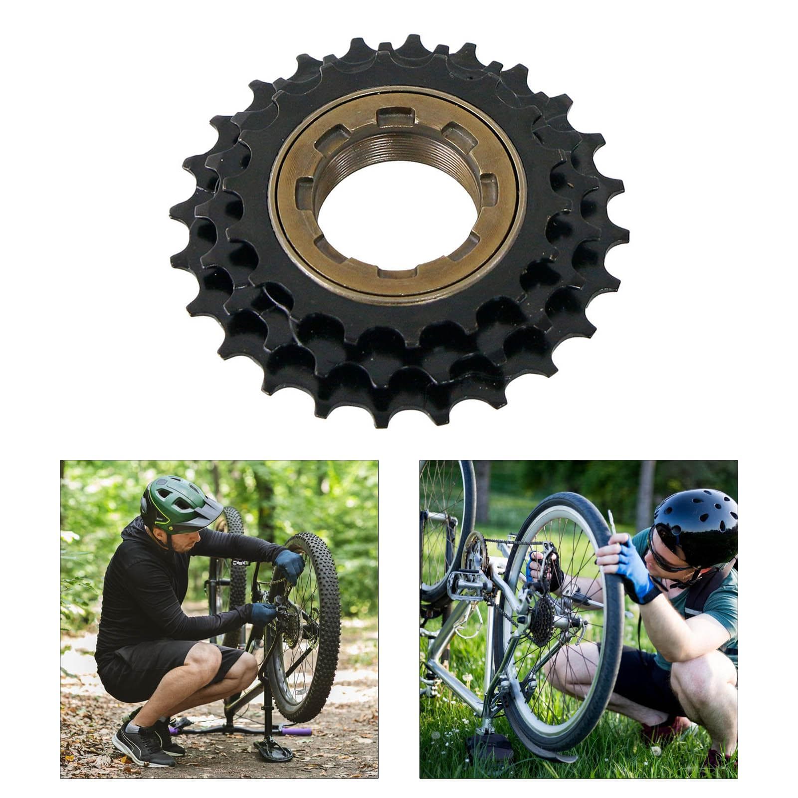 Piñón libre de 3 velocidades para bicicletas de montaña, de acero, de 18-21-24 dientes, con piñón libre de 3 velocidades para ciclismo.