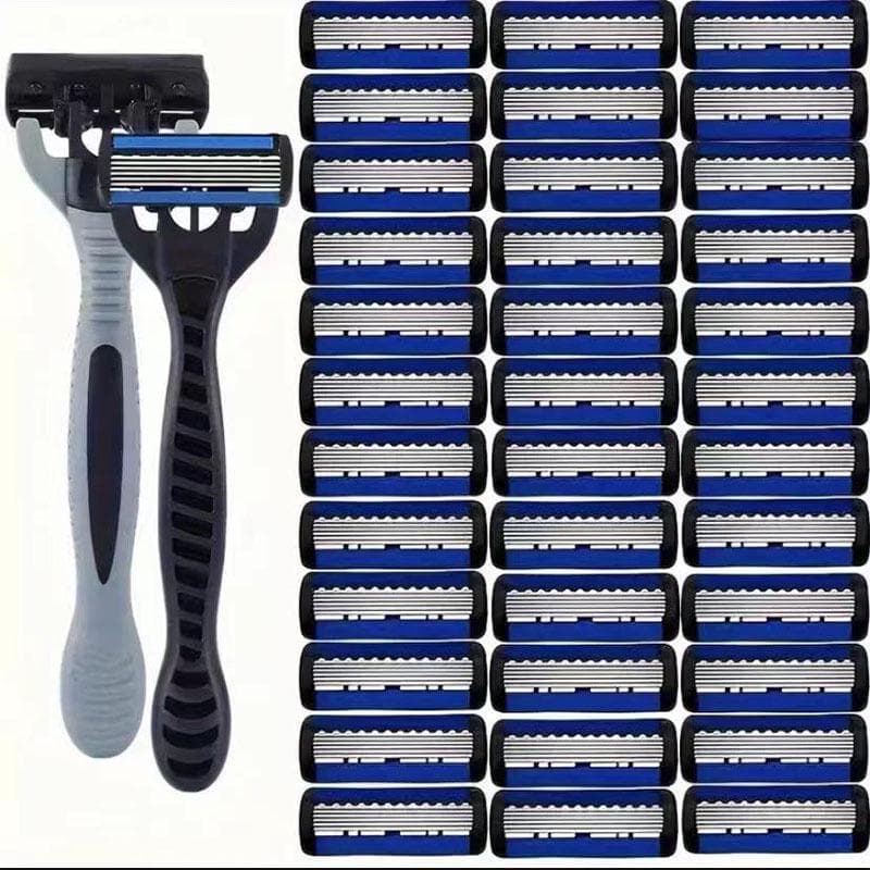Afeitadora manual Cross-border de 6 capas para hombres para un afeitado suave