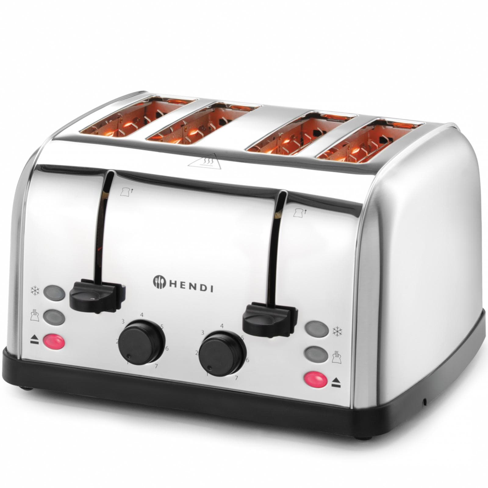 Sandwichera tostadora para 4 tostadas, 3 funciones, 7 niveles de calor, 1500 W