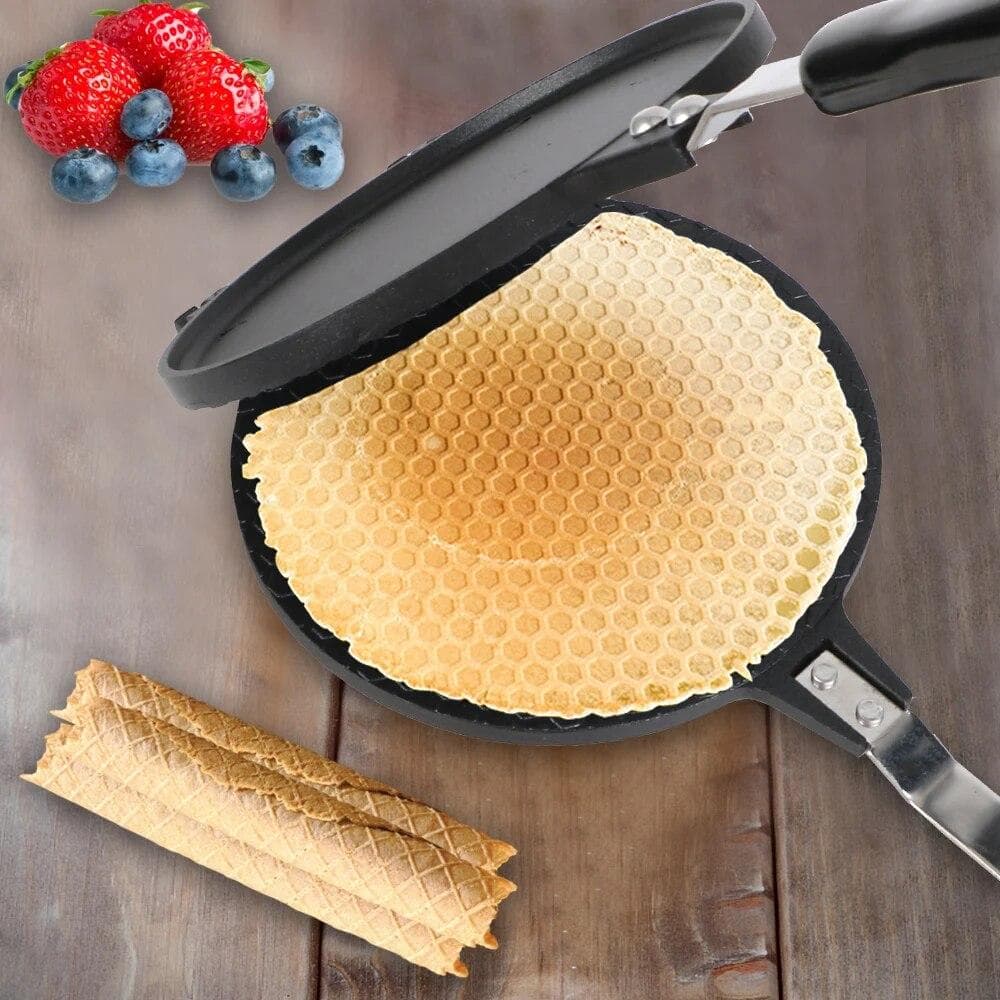 Molde para Hornear Rollitos de Huevo, Fabricante de Conos de Helado, Utensilios para Hornear, Gofres para el Molde para Hornear, Pastel, Antiadherente