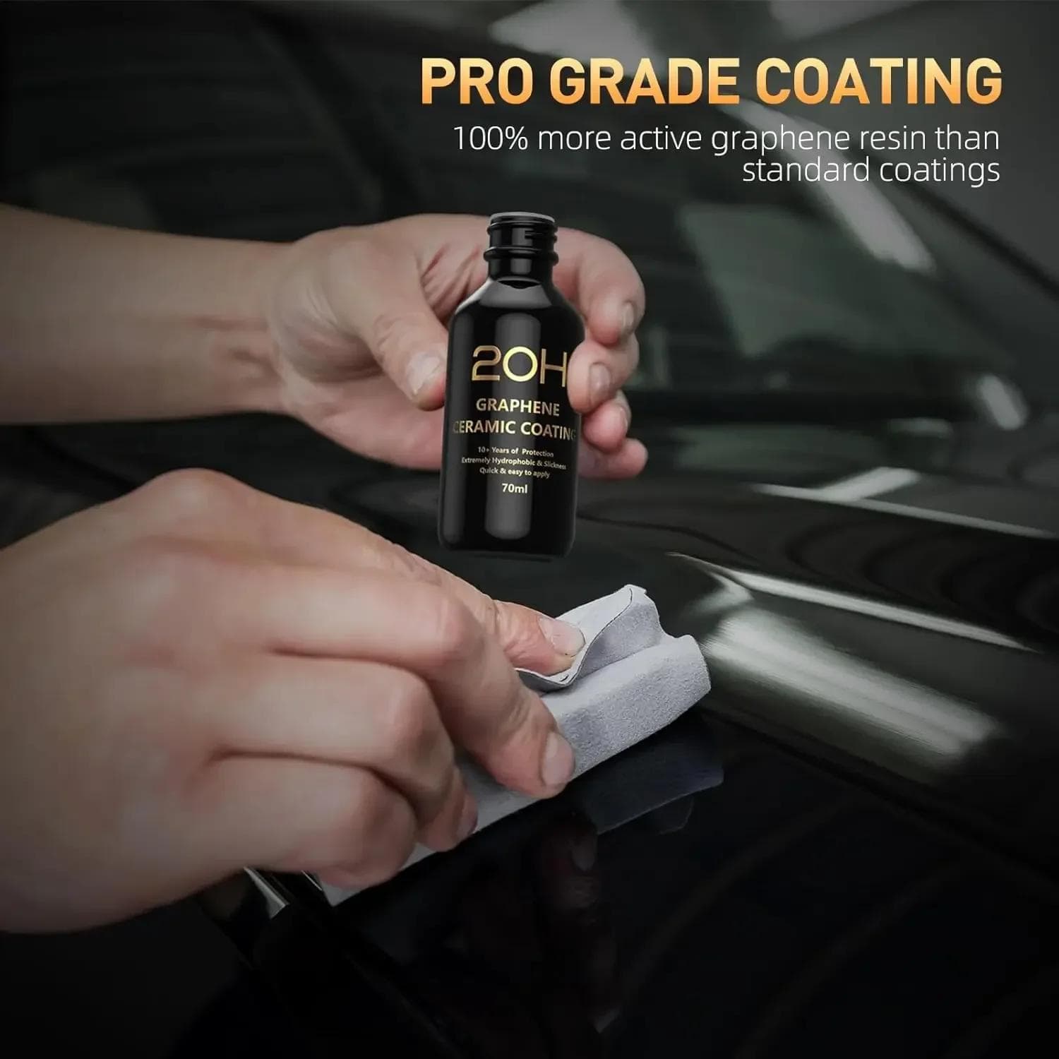 Recubrimiento Cerámico de Grafeno 20H con Autoreparación y Tecnología UV Track Profesionales del Detallado de Automóviles 10+ Años de Protección