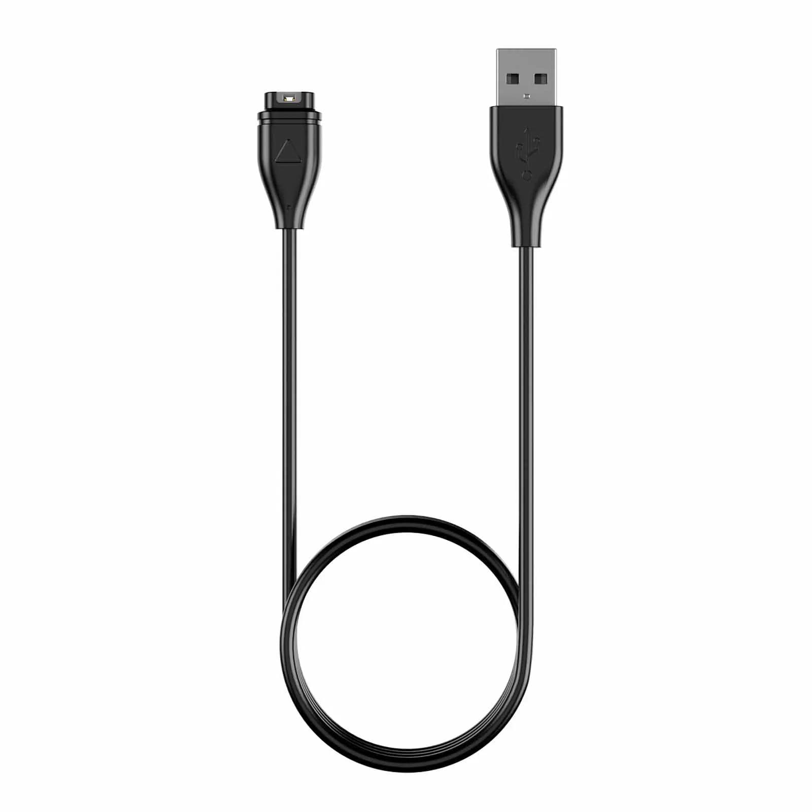 Cable de Carga USB de 100cm Para Garmin Instinct/Venu 2/Vivoactive 4 4S 3/Fenix 6 7/Forerunner 55/Quatix 6/D2 Air/Vivomove 3 Cargador negro