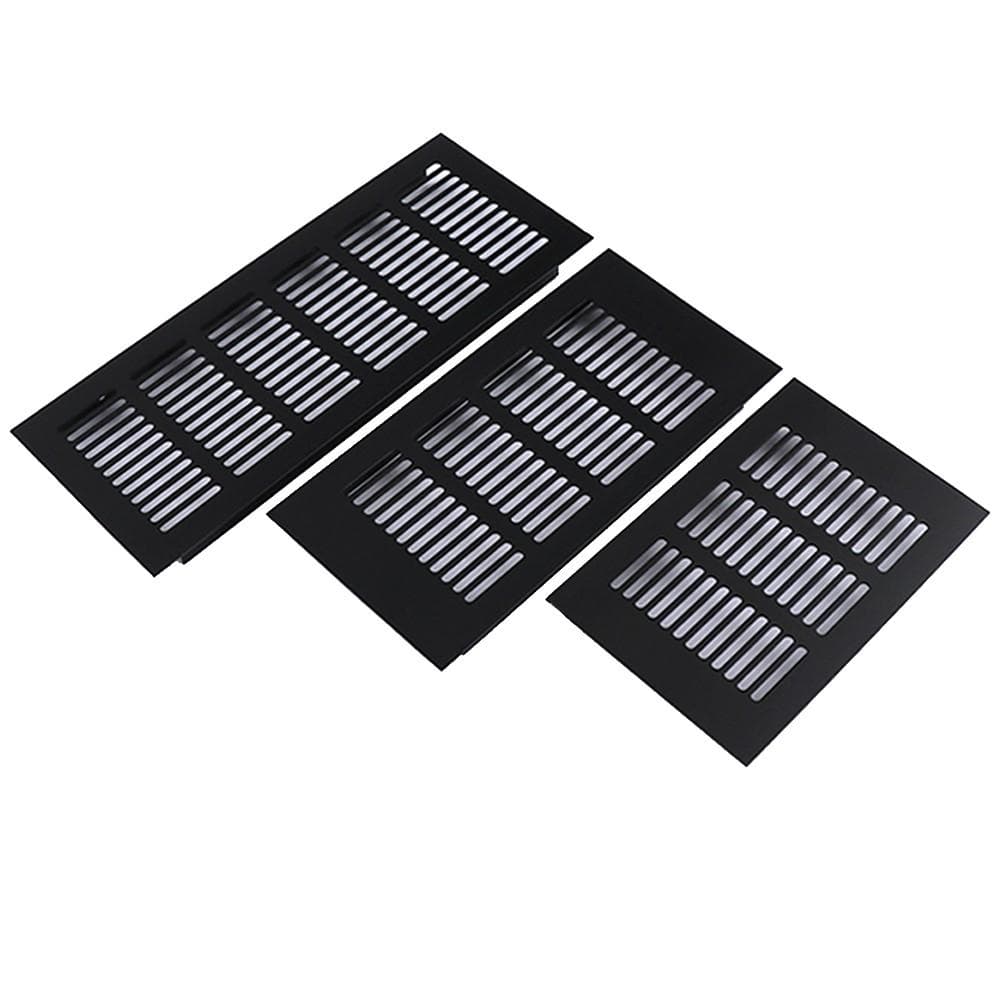 Rejilla de ventilación rectangular de aluminio de 150 mm para armario ropero.