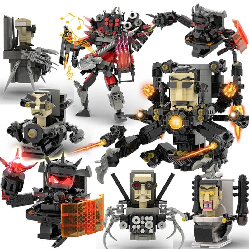 Poder Skibidi Toilet Bloques de Construcción Juguete Titan Clock Man 2.0 Drill Man Titan TVMan Camerman Speakerman para Niños Niños Regalos de
