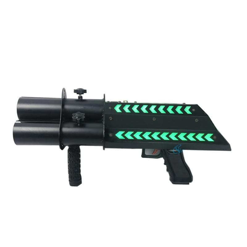 Cañón de Confeti de Papel Pistola de Fiesta Equipo de Atmósfera de Escenario Tres Cabezales Pistola Eléctrica Lanzadora de Confeti con LED Para
