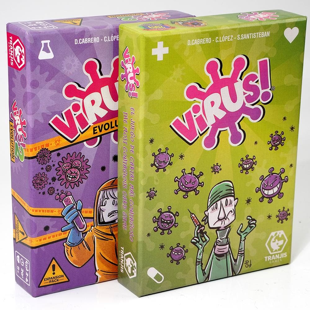 ¡Virus! - Juego de cartas - El Juego más contagioso. Edición Española. ¡VIRUS! +8 años 2 Evolución (Expansión) - Juego de cartas ( gris oscuro