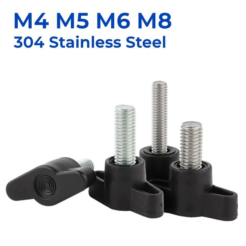 M4 M5 M6 M8 Acero Inoxidable 304 Pernos de Mango de Apriete Manual Mango en Z Pomo de Baquelita Tornillos de Pulgar Mecánicamente Ajustables