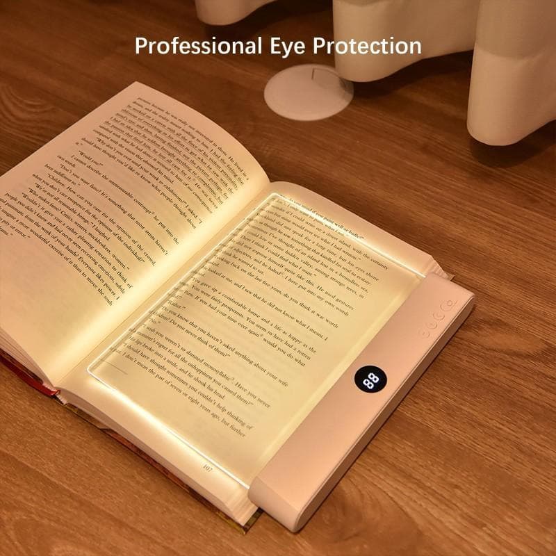 Luz LED de Lectura Nocturna para Tablet Ligera Portátil LED Claro Luz de Página Completa para Libro Lámpara de Estudio Duradera Tablero para Hogar