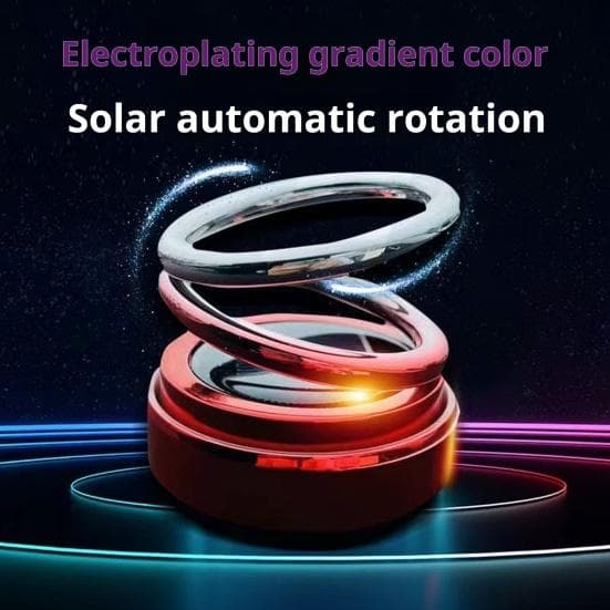 Difusor de aromaterapia para perfume de coche con energía solar, ambientador con rotación de 360 grados, decoración para el salpicadero interior