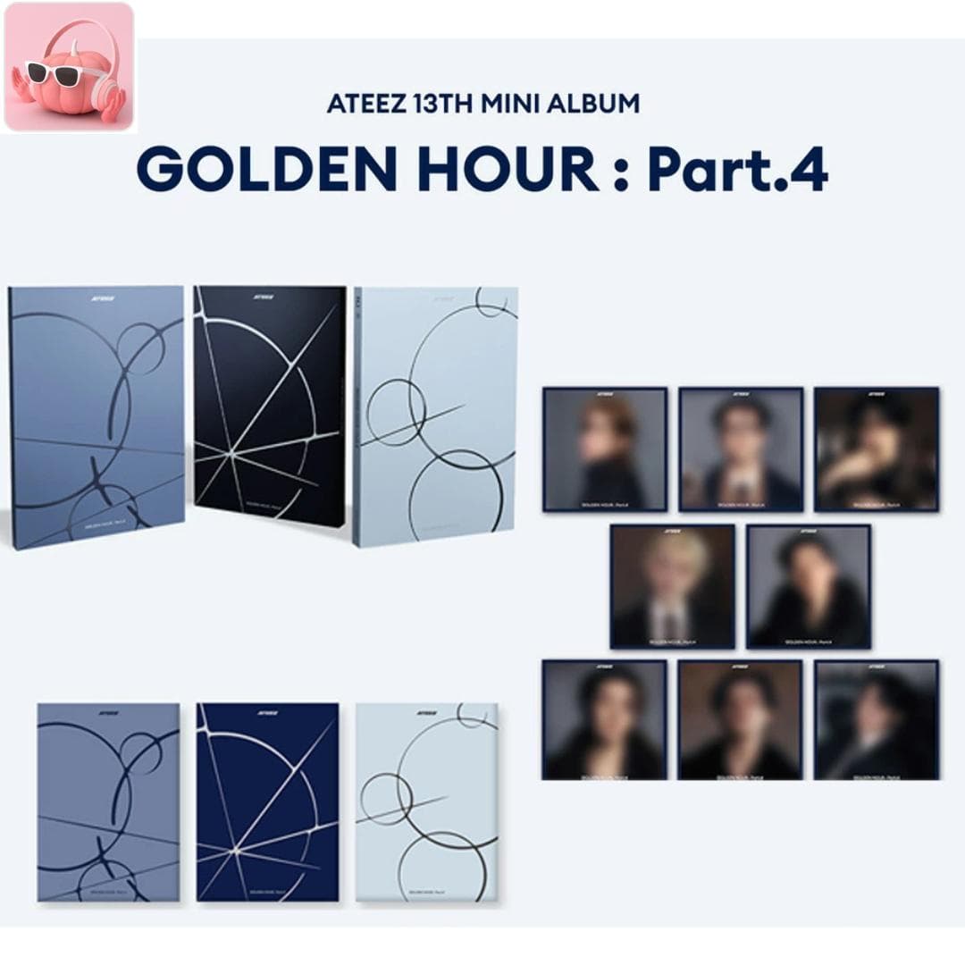 PRE-PEDIDO ATEEZ 13º MINI ÁLBUM GOLDEN HOUR : Parte.4 CD SELLADO POCA DIGIPPACK