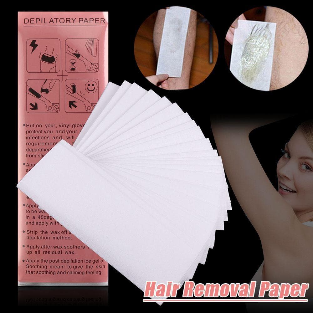 Tiras de cera para depilación facial, piernas, cejas y axilas, tiras de cera no tejidas, tiras de cera para el cuerpo