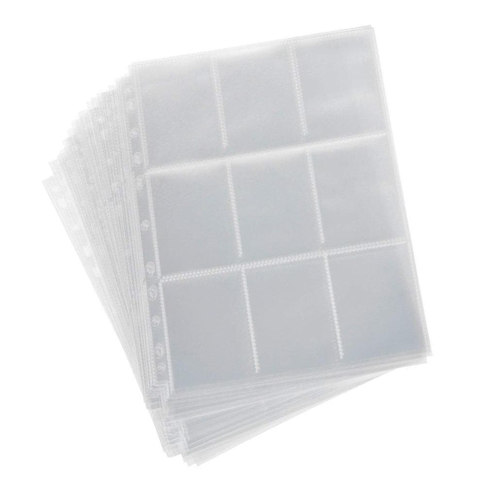 Colección de Páginas de Álbum de Carteras 90 Bolsillos Fundas para Tarjetas de Trading y Gaming Almacenamiento AVE