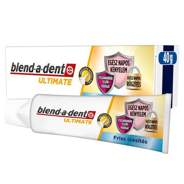 Blend-A-Dent Adhesivo Para Dentaduras Postizas Sabor Ultimate Fresh 40G