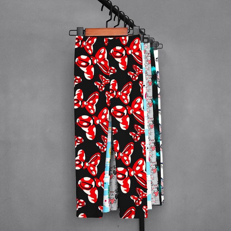 Pantalones para niñas Primavera Verano Niños Leggings con estampado de flores Pantalones largos elásticos ajustados para niños Ropa para niñas cm