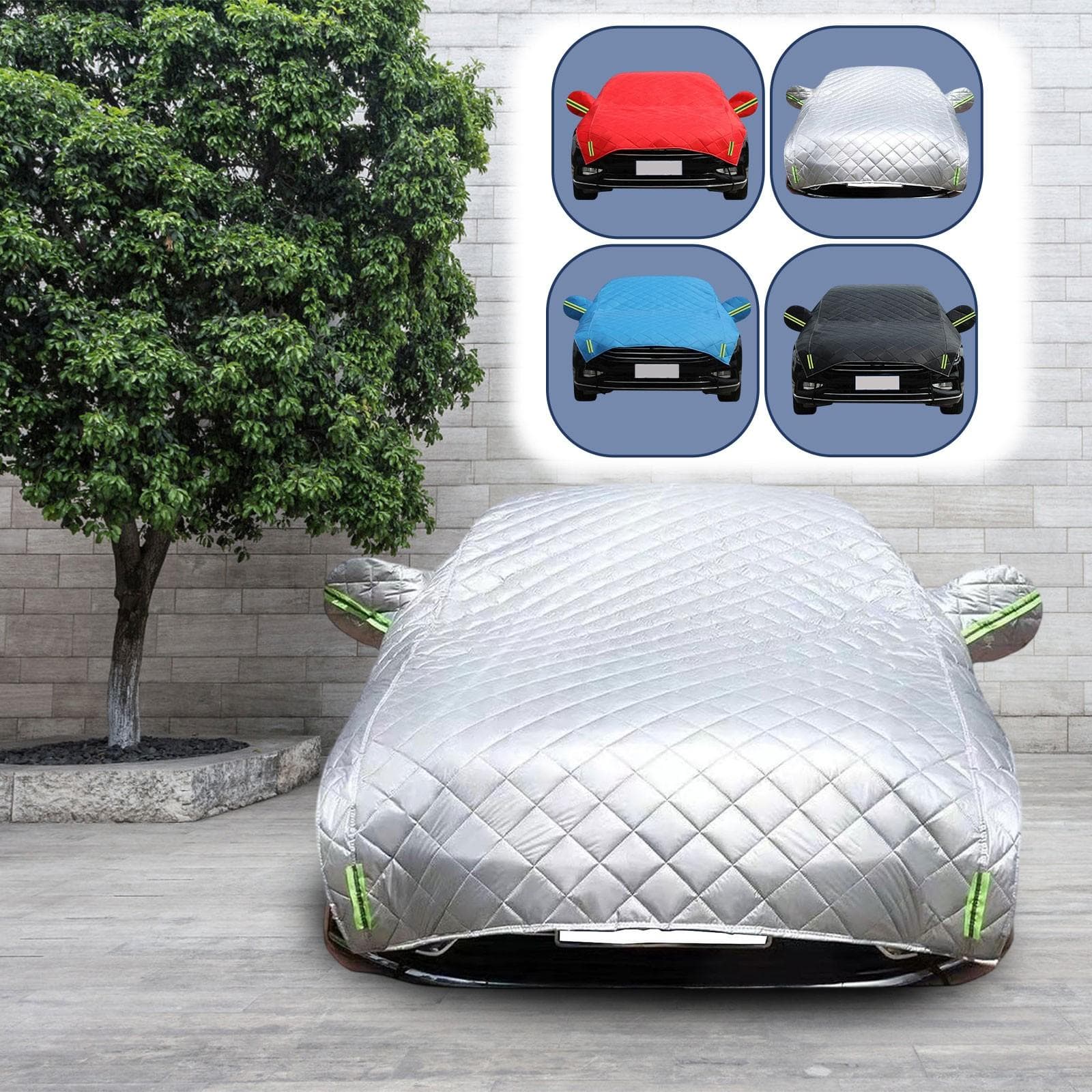 Cubierta para Coche contra el Granizo, Cubierta para Coche Acolchada Multicapa contra el Granizo, Protector para Sedán Impermeable de Alta