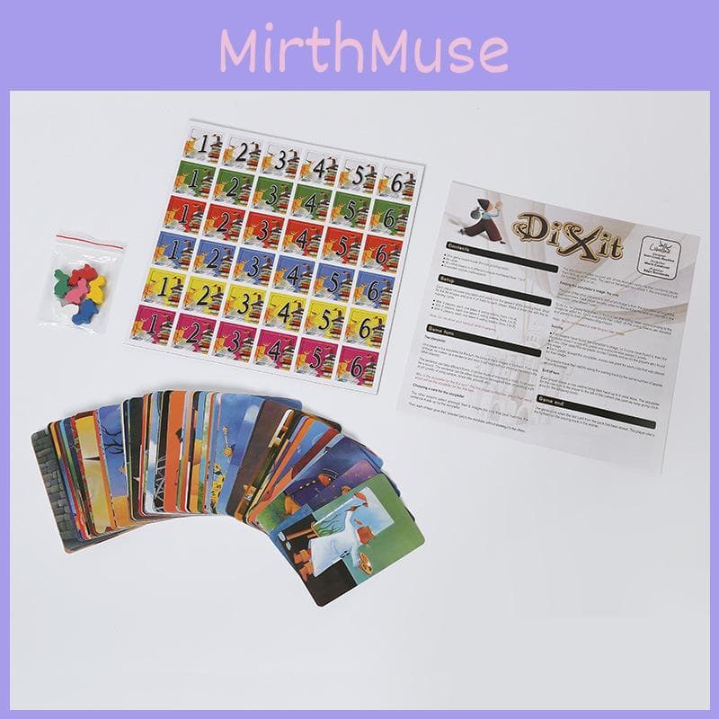 Juego de Cartas Dixit Para Niños y Adultos Con Material de Papel y Características para Estimular el Cerebro