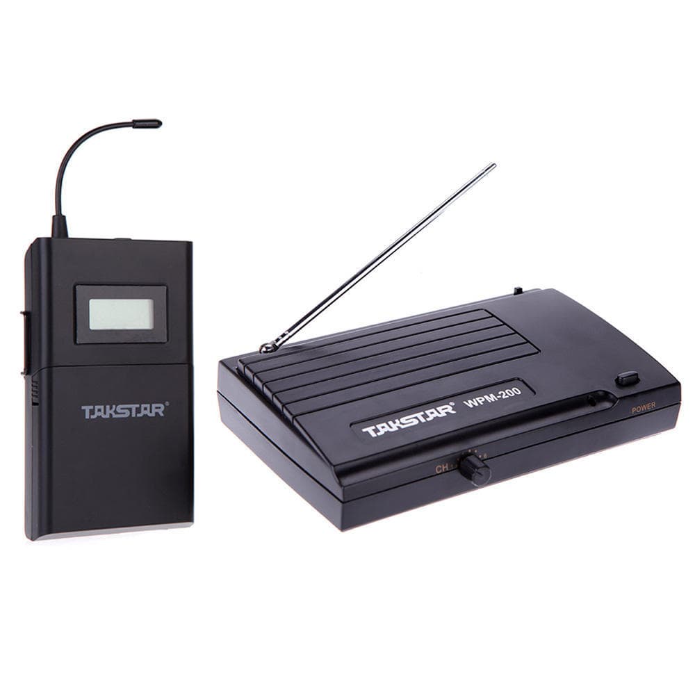 Takstar WPM-200 Sistema de monitor inalámbrico UHF Distancia de transmisión de 50 m Auriculares estéreo internos
