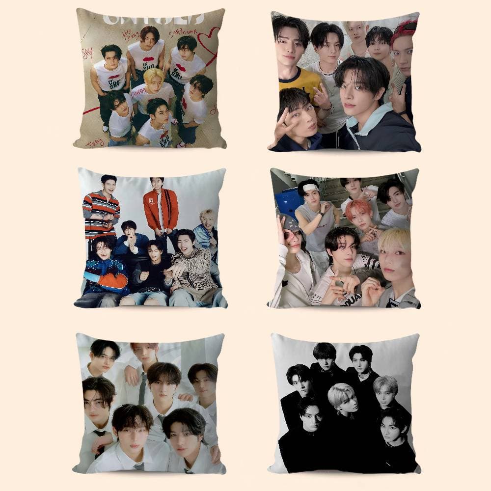 Funda de Almohada E-ENHYPEN 45x45cm Funda de Almohada Linda Sala de Estar Sofá Cubierta de Cojín Dormitorio Decoración del Hogar Regalo para Niños