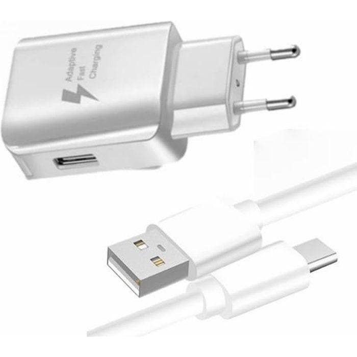 Cargador - Sony - Xperia 10 IV - Carga rápida 3A - Cable USB-Tipo C - Seguridad óptima blanco
