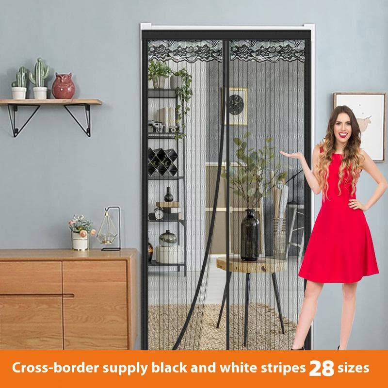 2026 Tamaño Grande Mosquitera Magnética Sin Herramientas Verano Anti Insectos Moscas Cortinas de Puerta Malla Cierre Automático Mosquitera de