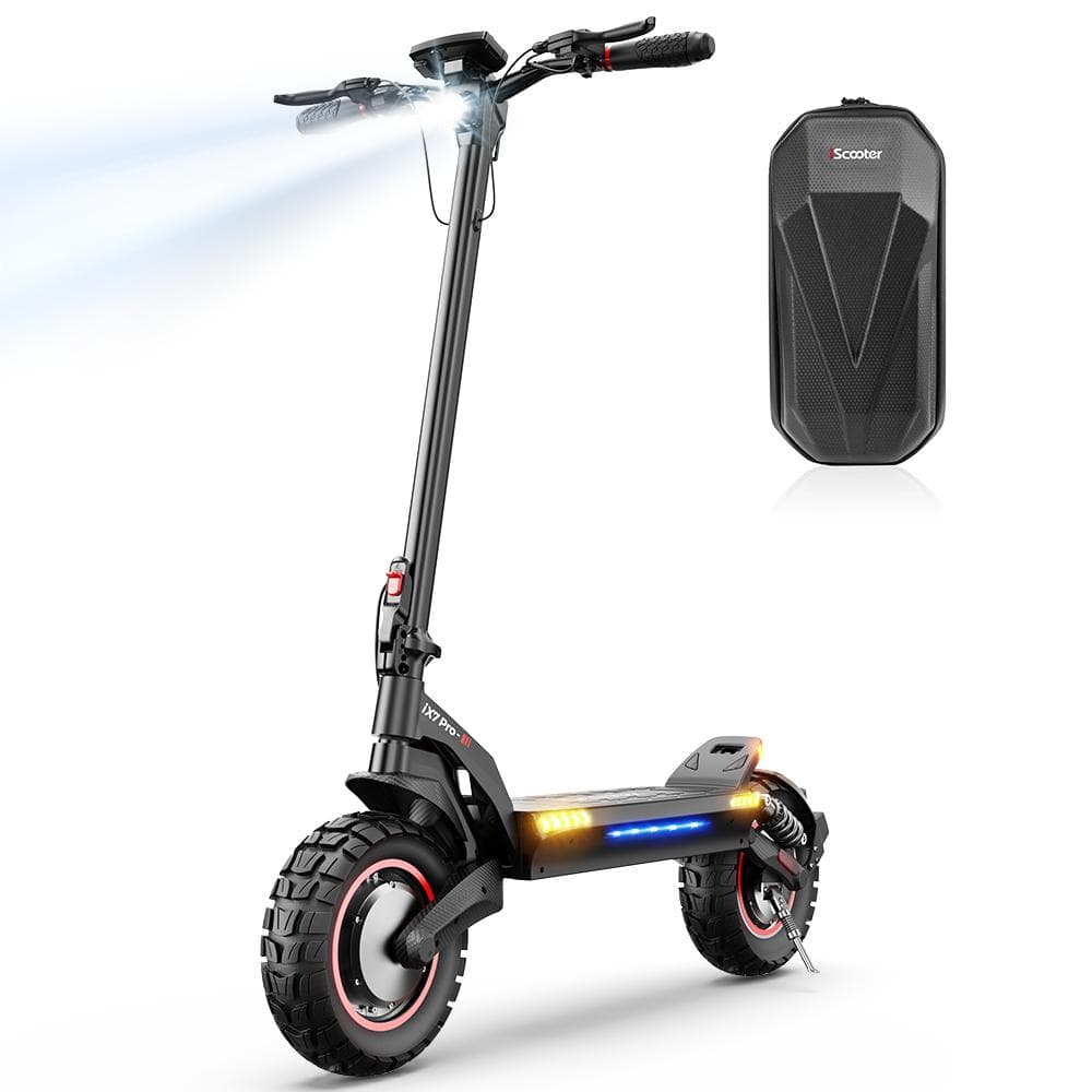 Patinete Elétrico iScooter iX7 Pro 1000W*2 17.5Ah Pneus 10'' Off-Road Suspensão Dupla Velocidade Máxima 25KM/H Patinetes Elétricos para Adultos