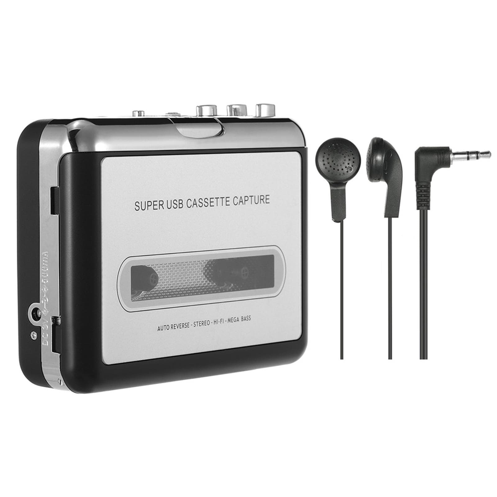 Ezcap USB Cassette Capture Convertidor de cinta de casete a MP3 en computadora con calidad de sonido estéreo HiFi