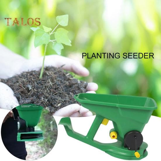 Sembradora portátil de 1,5 l, 5 marchas, fácil de usar, ahorradora de energía, sembradora de gran capacidad sin necesidad de caminar para jardín,