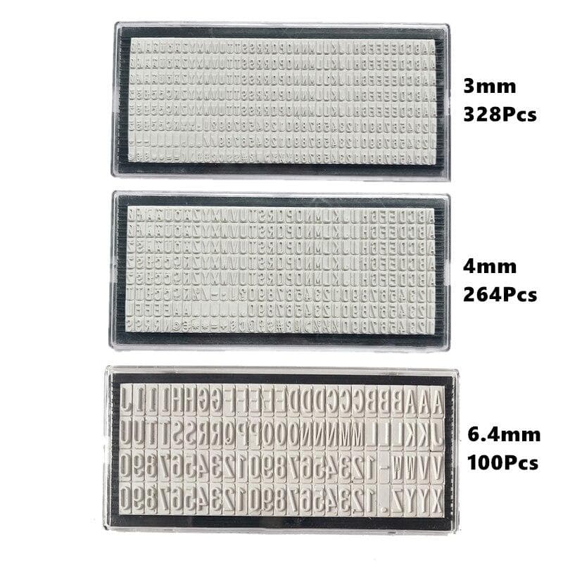 Placa de letras de sello de 3mm/4mm/6,4mm, accesorio de sello de goma personalizado con nombre y dirección para sello de letras Digital, álbum de