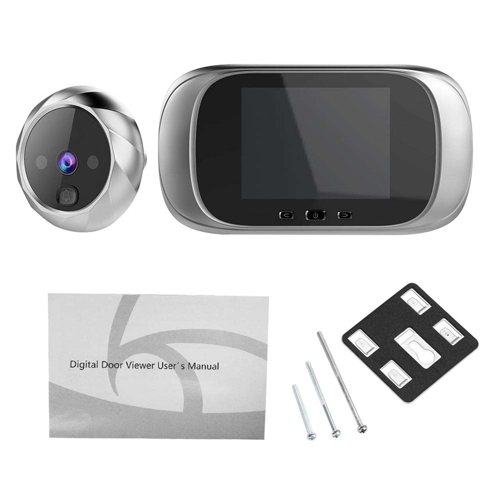 Visor de puerta digital mirilla puerta cámara timbre pantalla LCD de 2,8 pulgadas visión nocturna sesión de fotos oro