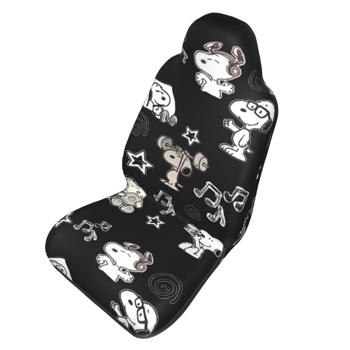 Fundas para Asientos de Coche de Perro de Dibujos Animados de Cacahuete de Snoopy Asientos Delanteros Coches Individuales Protección Interior Ajuste