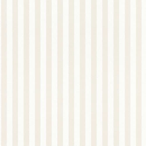 Papel pintado infantil rayas beige