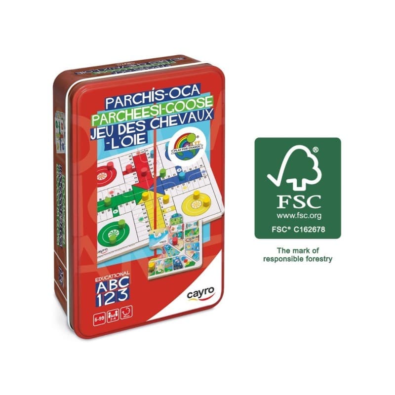 Parchis Oca: Caja Metalica